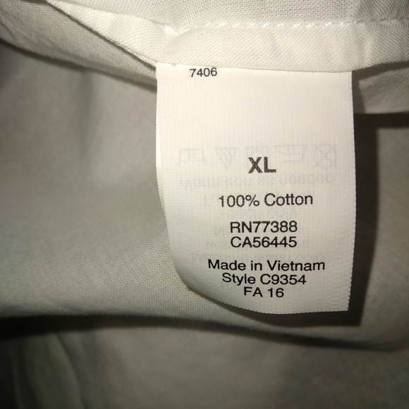Like New J. Crew factory white  tunic top. - Picture 6 of 6